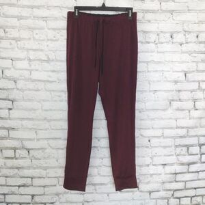 LLD Anthropolgie Joggers Juniors Size 1 Maroon Elastic Waistband Drawstring